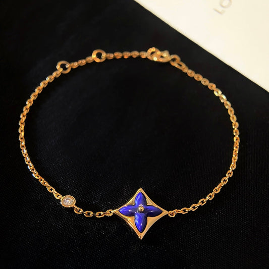 [⭐Renara]COLOR STAR PINK GOLD DIAMOND BRACELET