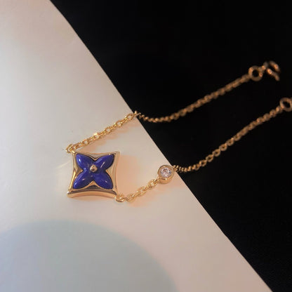 [⭐Renara]COLOR STAR PINK GOLD DIAMOND BRACELET
