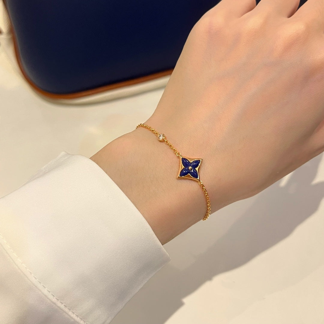 [⭐Renara]COLOR STAR PINK GOLD DIAMOND BRACELET