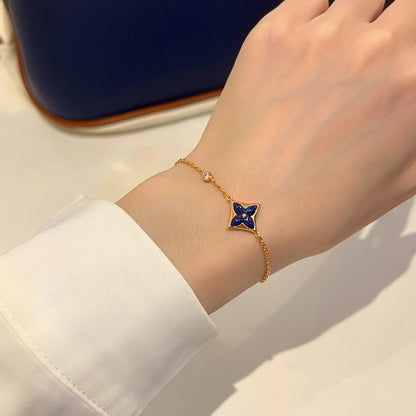 [⭐Renara]COLOR STAR PINK GOLD DIAMOND BRACELET