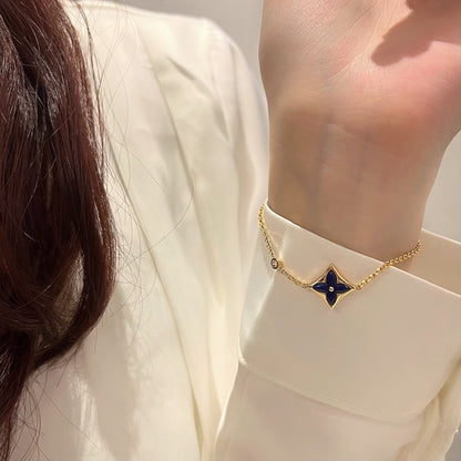 [⭐Renara]COLOR STAR PINK GOLD DIAMOND BRACELET