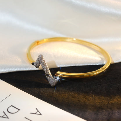 [⭐Renara]VOLTE UPSITE DOWN GOLD DIAMOND BRACELET