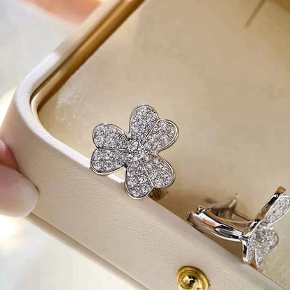 [⭐Renara]CLOVER COMOS DIAMOND EARRINGS SILVER