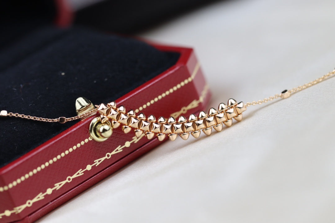 [⭐Renara]CLASH PINK GOLD NECKLACE