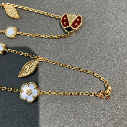 [⭐Renara]LUCKY SPRING 15 MOTIFS GOLD NECKLACE
