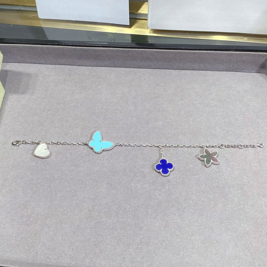 [⭐Renara]LUCKY SPRING SILVER BRACELET 4 MOTIF