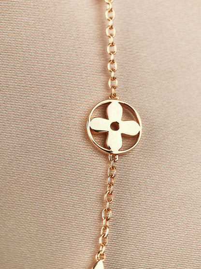 [⭐Renara]STAR AND SUN 7 MOTIFS GOLD BRACELET