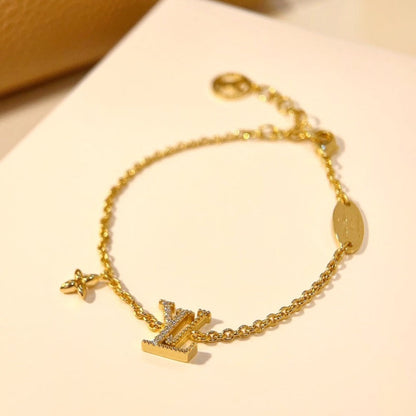 [⭐Renara]LOGO STAR MOTIF GOLD BRACELET