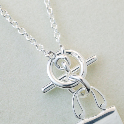 [⭐Renara]POP H PEDANT SILVER NECKLACE