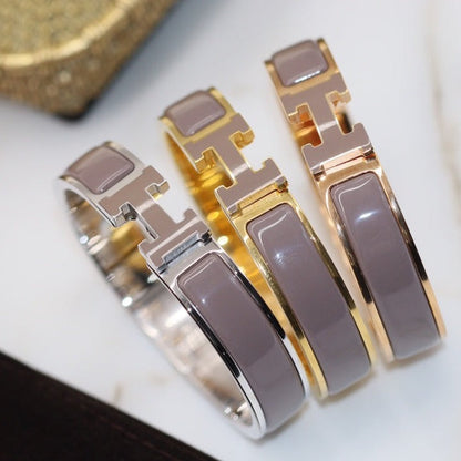 [⭐Renara]H BRACELET 12MM BROWN