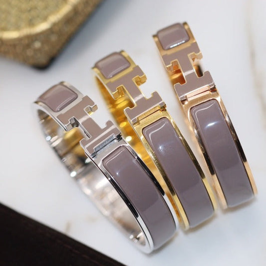 [⭐Renara]H BRACELET 12MM BROWN