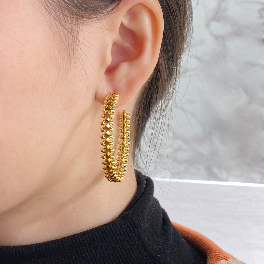 [⭐Renara]CLASH LARGE HOOP EARRINGS