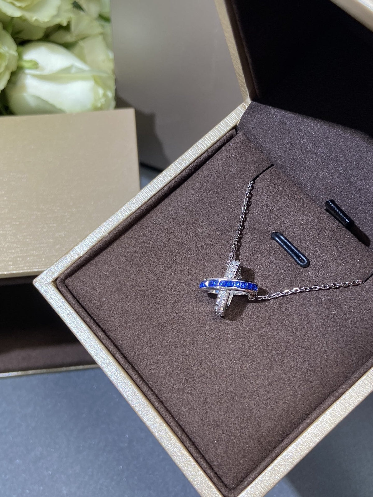 [⭐Renara]LIENS DIAMOND SILVER NECKLACE