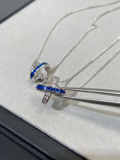 [⭐Renara]LIENS DIAMOND SILVER NECKLACE