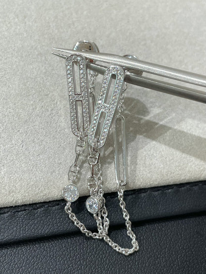 [⭐Renara]CHAINE CHAOS DIAMOND DROP EARRINGS