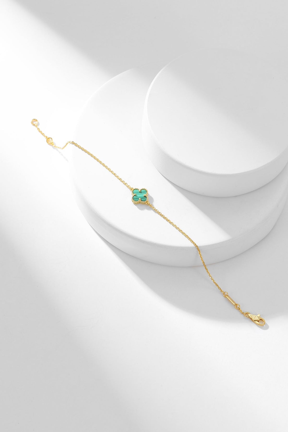 [⭐Renara]CLOVER BRACELET MALACHITE 1 MOTIF