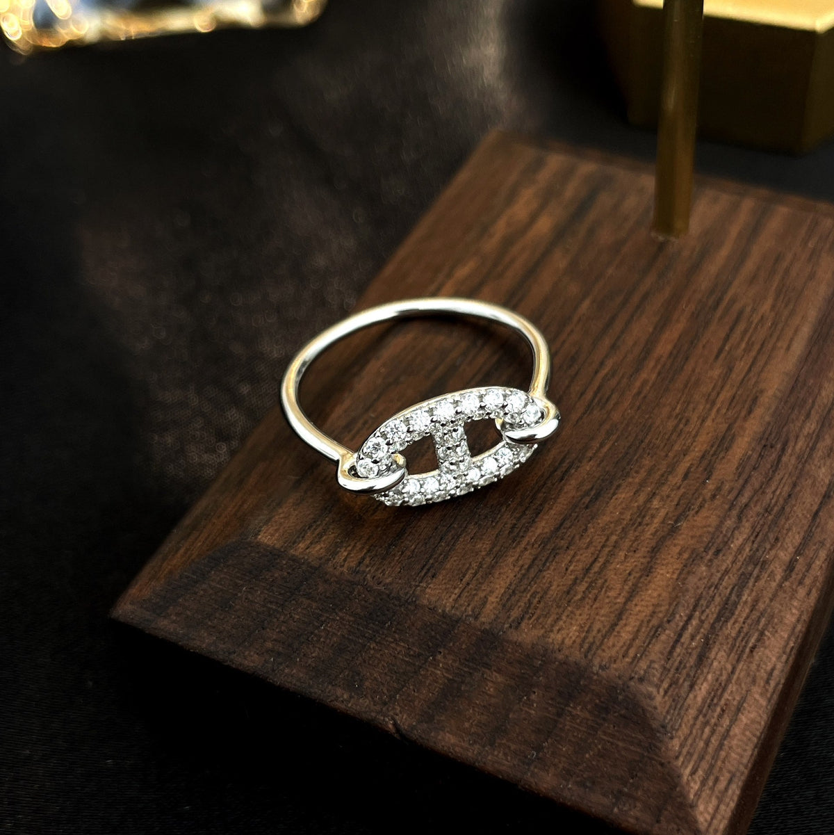 [⭐Renara]RONDE SMALL SILVER DIAMOND RING