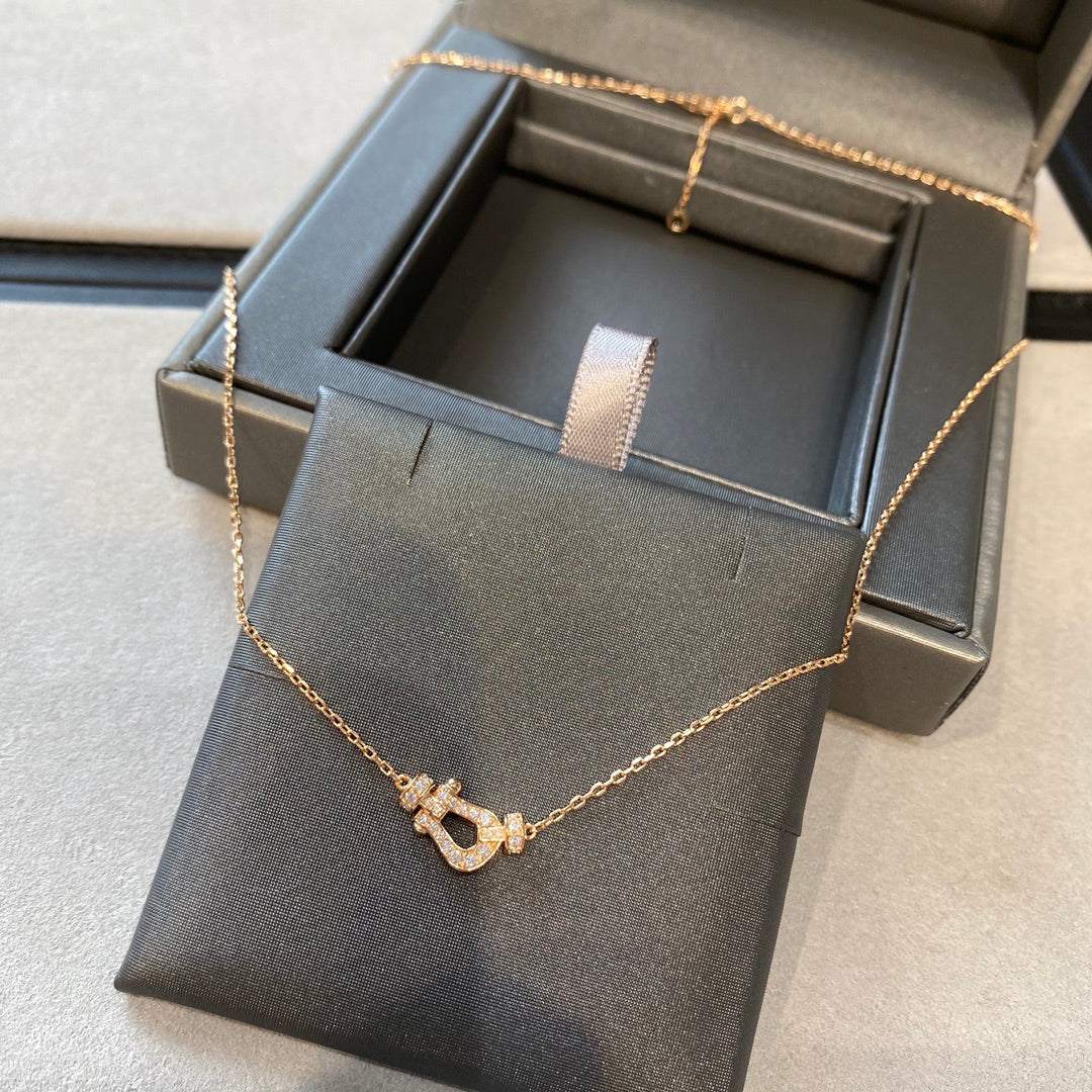 [⭐Renara]FORCE 10 DIAMOND PINK GOLD NECKLACE MINI MODEL