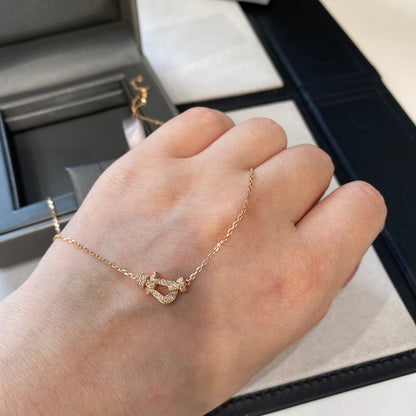 [⭐Renara]FORCE 10 DIAMOND PINK GOLD NECKLACE MINI MODEL