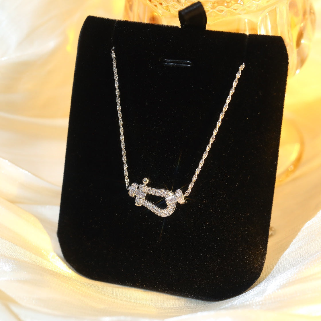 [⭐Renara]FORCE 10 DIAMOND SILVER NECKLACE MINI MODEL