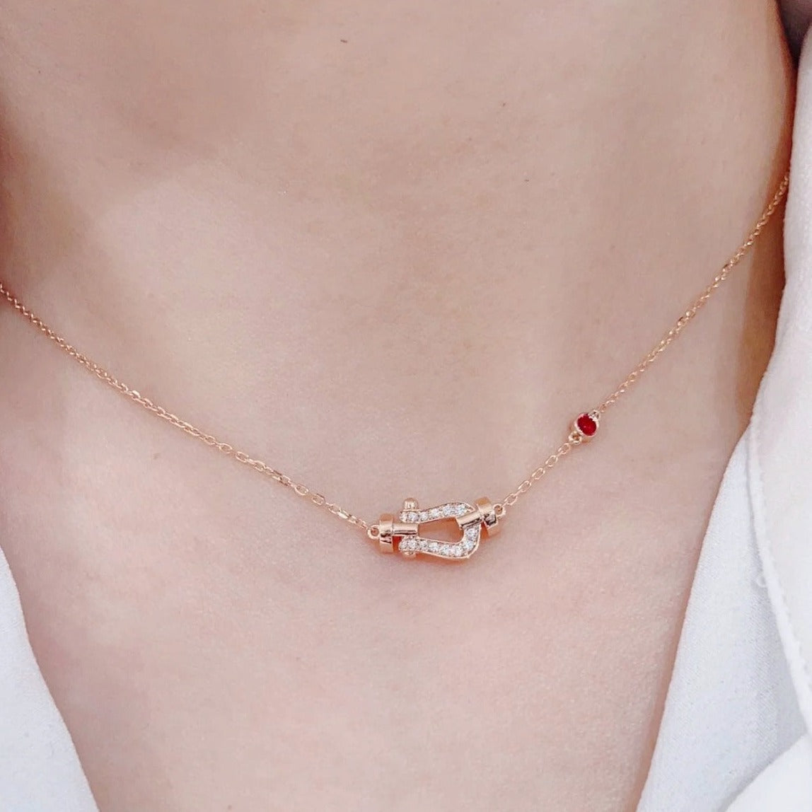 [⭐Renara]FORCE 10 DIAMOND PINK GOLD NECKLACE