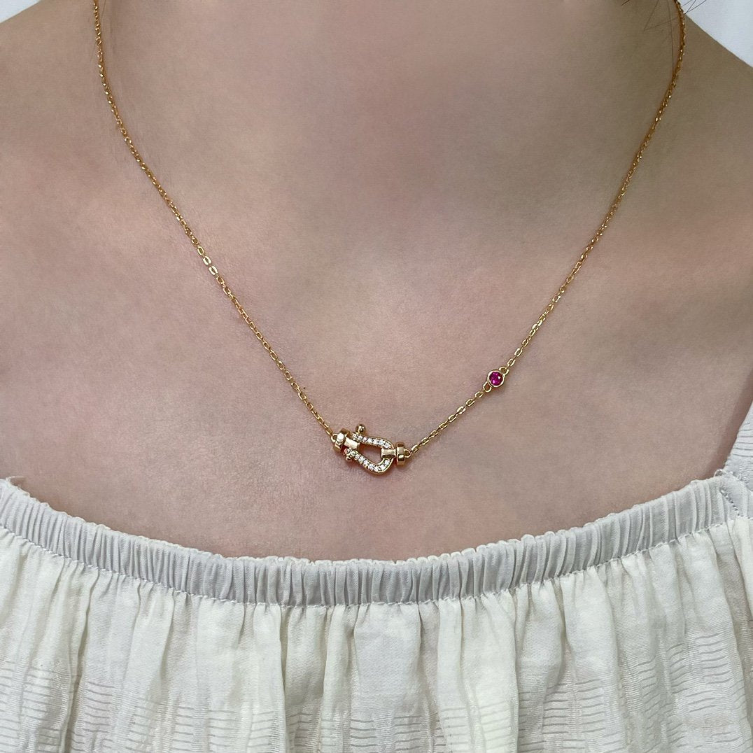 [⭐Renara]FORCE 10 DIAMOND PINK GOLD NECKLACE