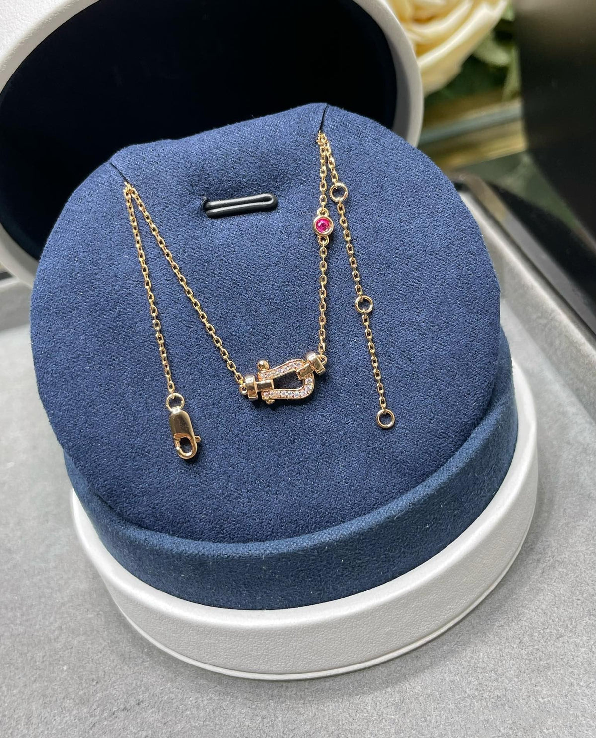 [⭐Renara]FORCE 10 DIAMOND PINK GOLD NECKLACE