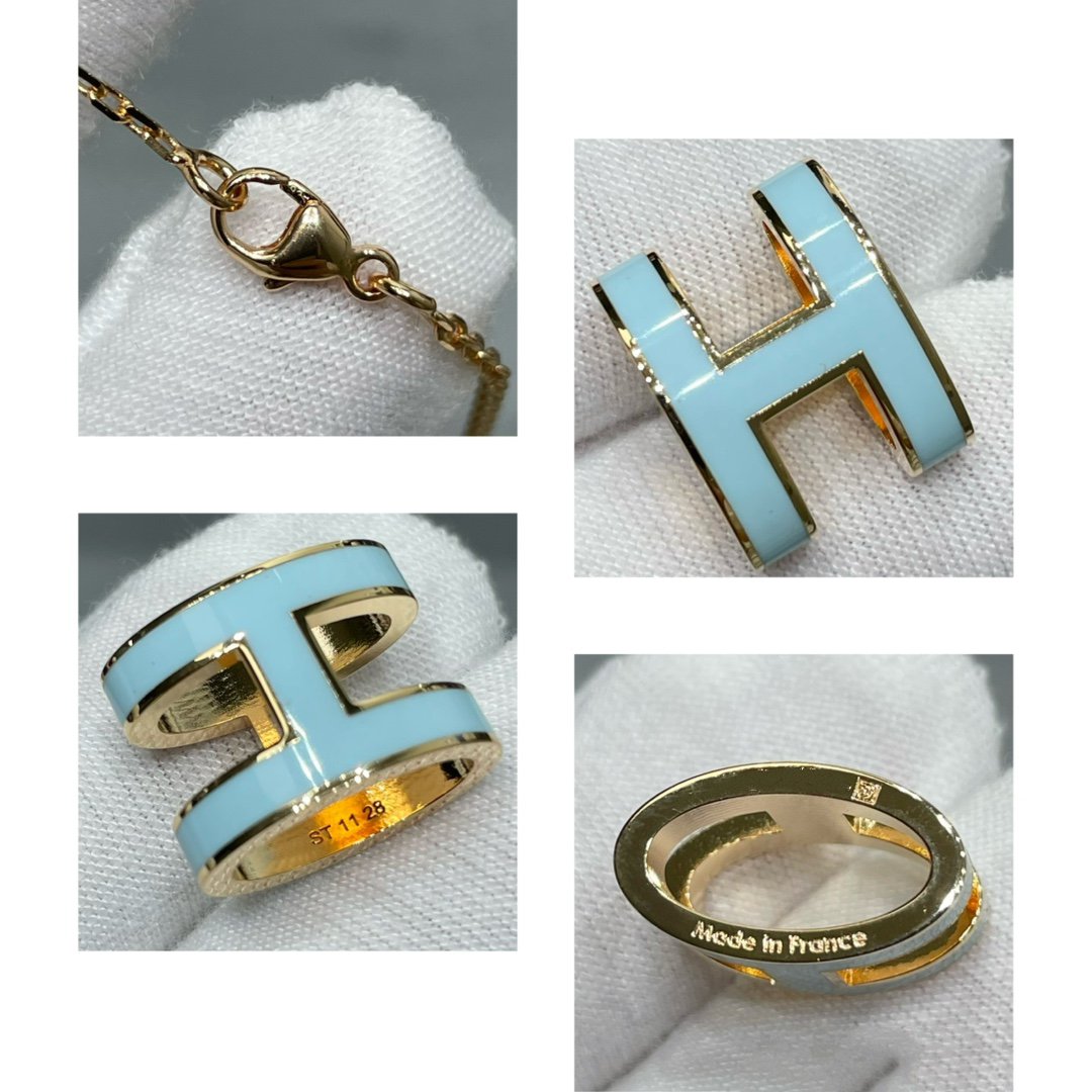 [⭐Renara]POP H SKY BLUE NECKLACE