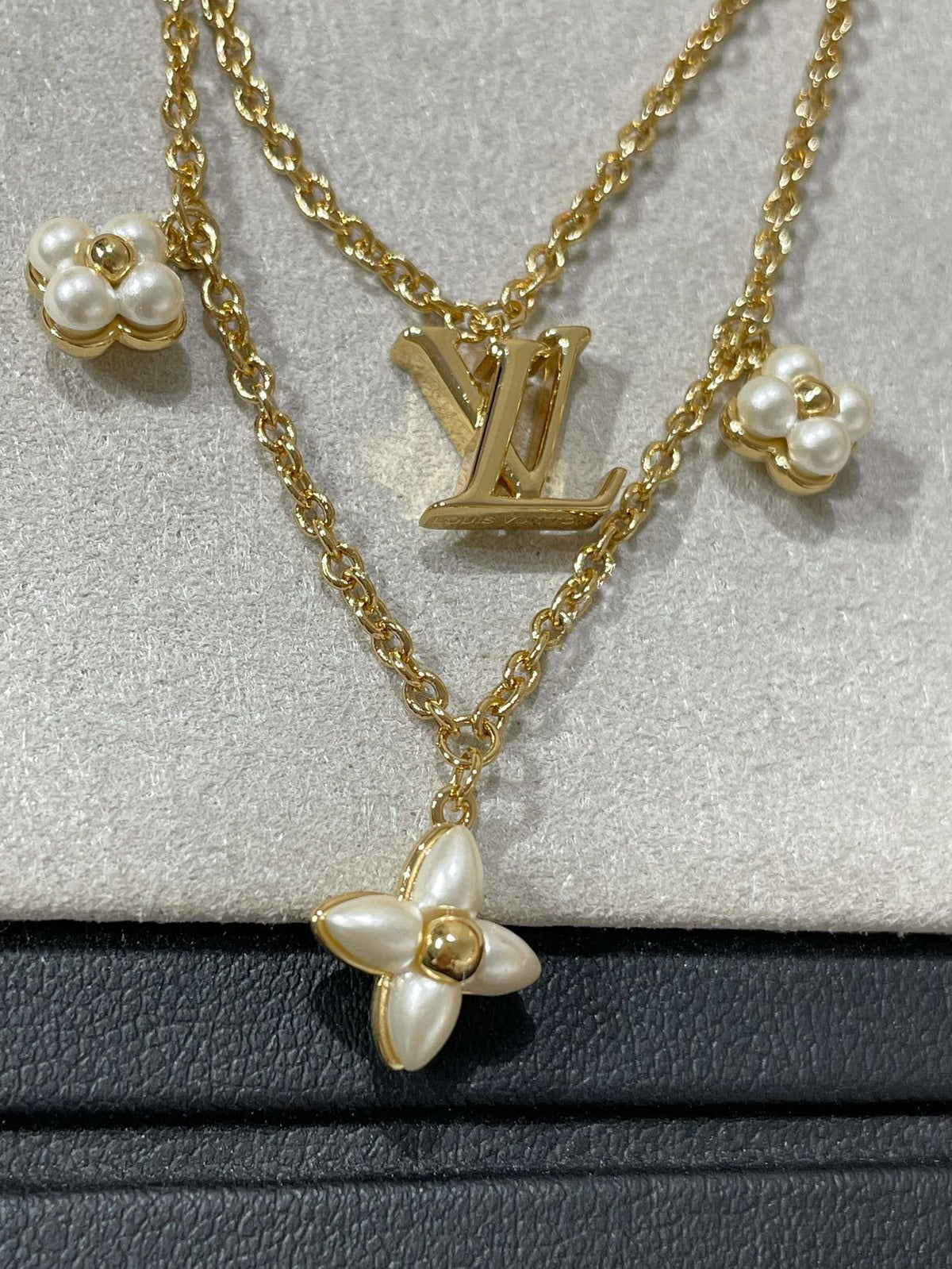 [⭐Renara]FLOWERGRAM GOLD MOP DOUBLE ROW NECKLACE