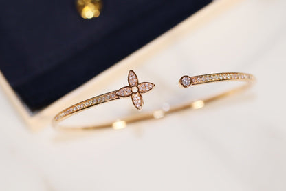 [⭐Renara]IDYLLE GOLD OPEN BRACELET DIAMOND PAVED