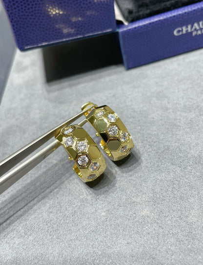[⭐Renara]BEE LOVE DIAMOND HOOP EARRINGS