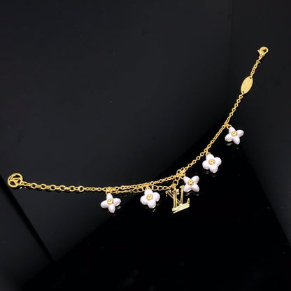[⭐Renara]LOGO 6 MOTIF STAR AND SUN GOLD BRACELET