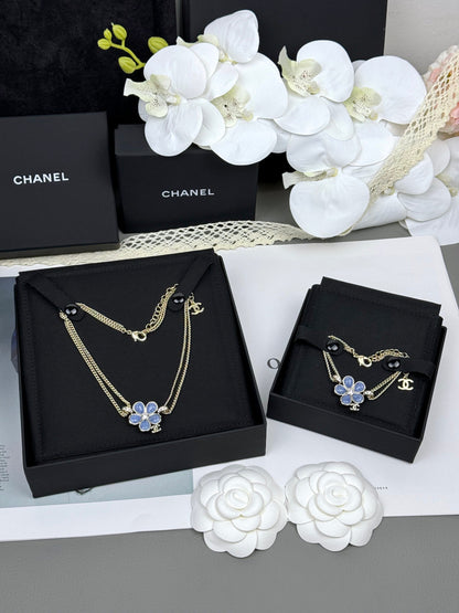 [⭐Renara]VOLTE New Blue Floral Double-Layer Bracelet