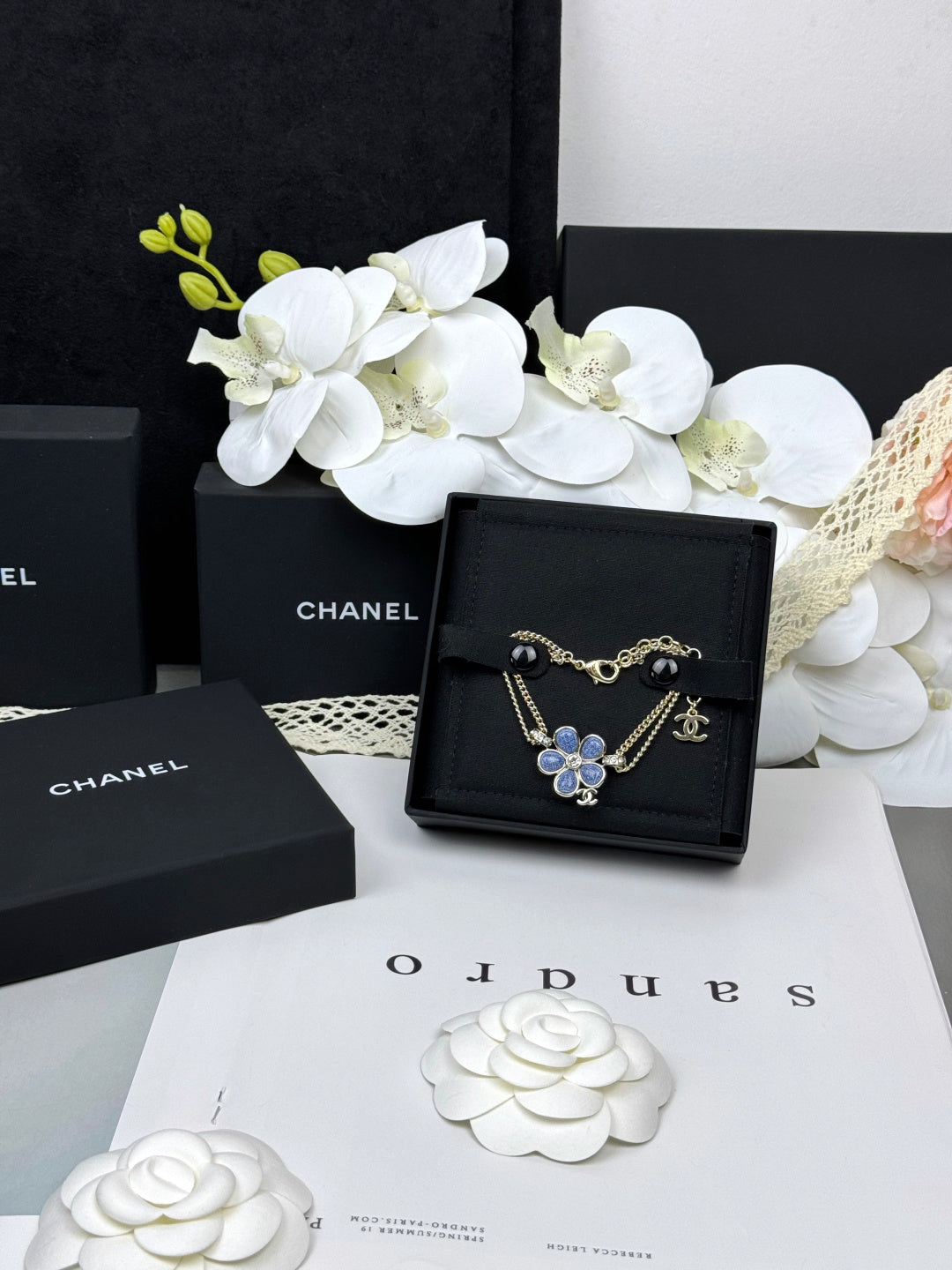 [⭐Renara]VOLTE New Blue Floral Double-Layer Bracelet