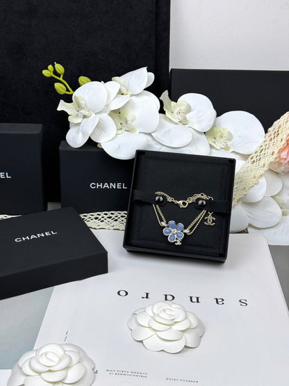 [⭐Renara]VOLTE New Blue Floral Double-Layer Bracelet