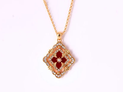 [⭐Renara] B.C.L ENAMEL ROTATING SINGLE-DIAMOND NECKLACE（Various colors）