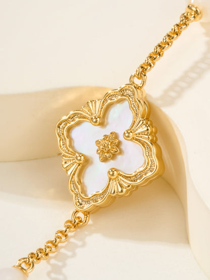 [⭐Renara]B.C.L ENAMELED Three-Flower Bracelet（Trumpet)