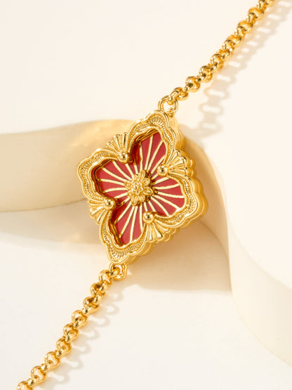 [⭐Renara]B.C.L ENAMELED One-Flower Bracelet（Various Colors)