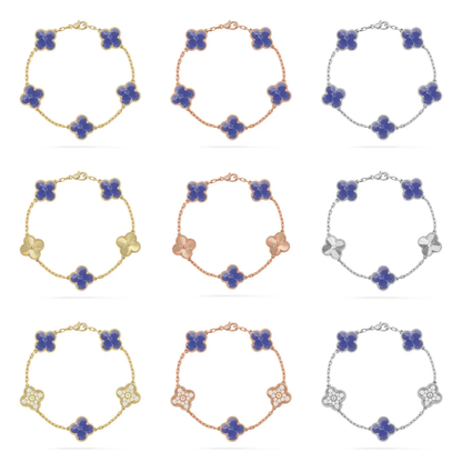 [⭐Renara]CLOVER 5 MOTIF BLUE VEINS BRACELET COLLECTION
