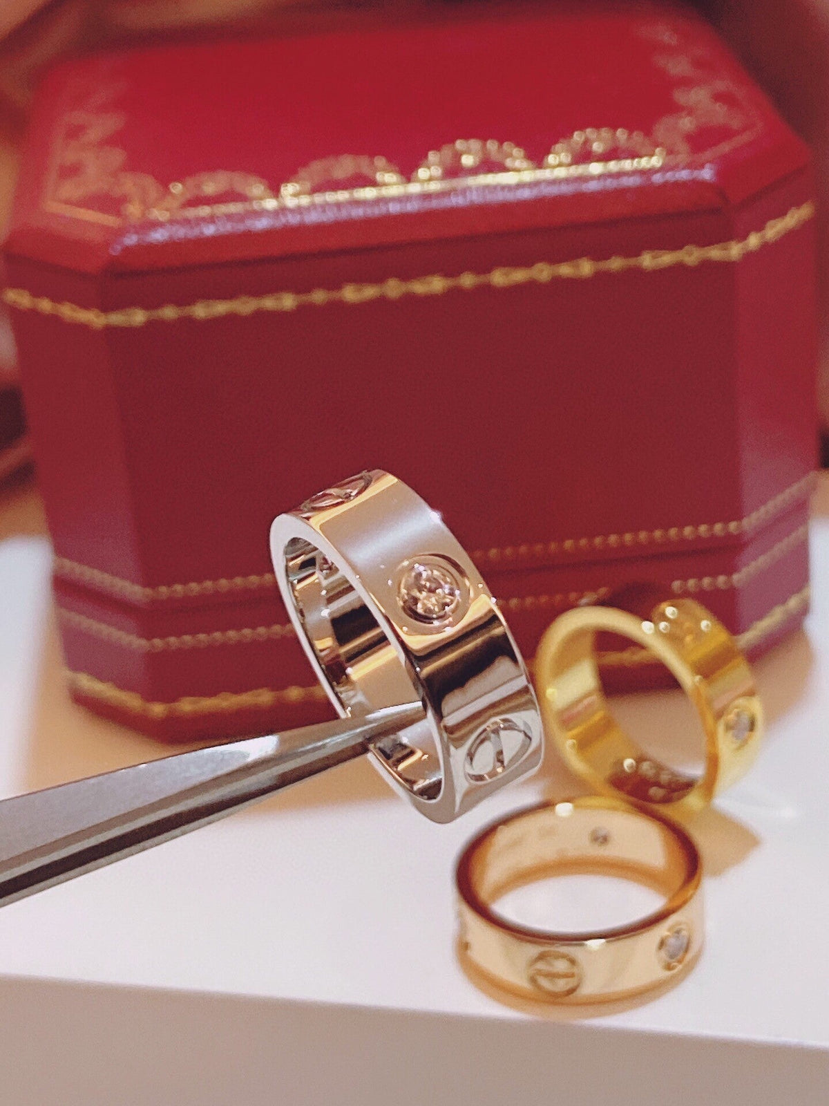 [⭐Renara]Three-Diamond Ring