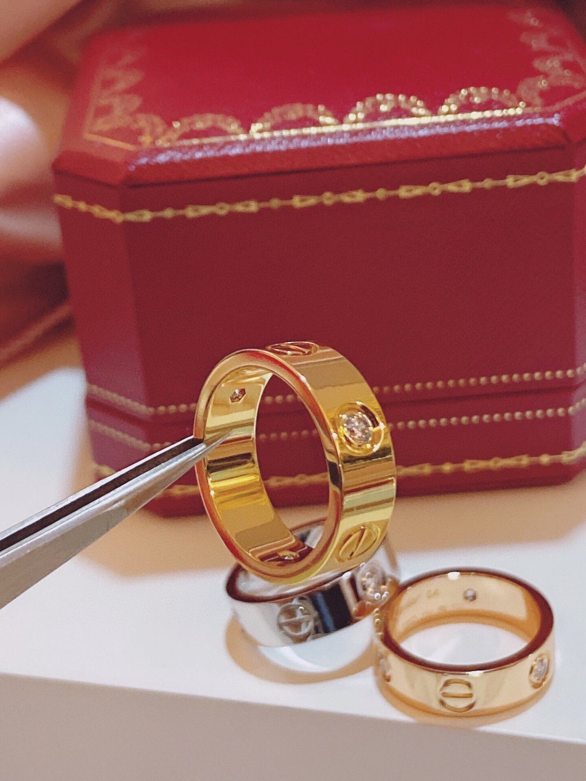 [⭐Renara]Three-Diamond Ring