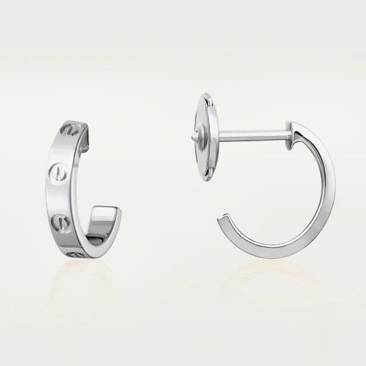 [⭐Renara]LOVE EARRINGS 2.65MM SILVER