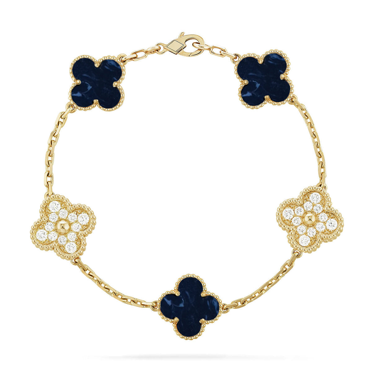 [⭐Renara]CLOVER 5 MOTIF PIETERSITE BRACELET COLLECTION