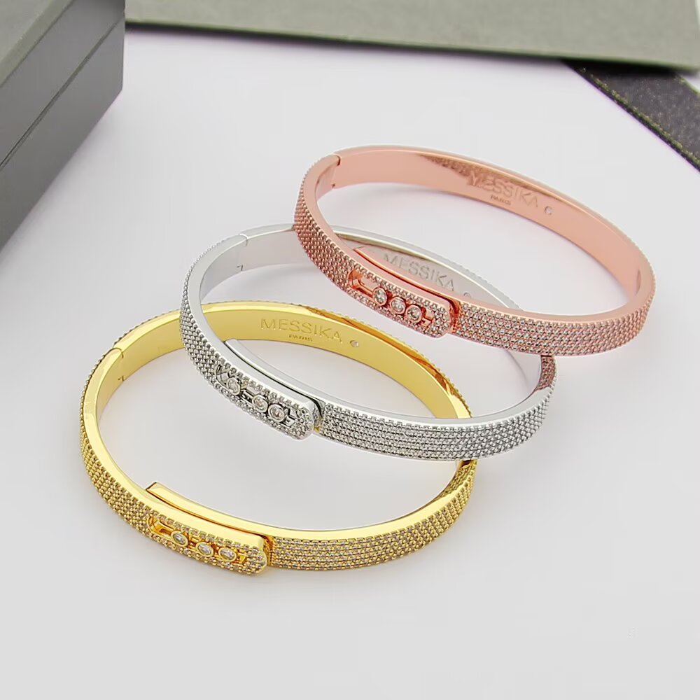 [⭐Renara]Move Noa Full Pavé Diamond Bangle Bracelet