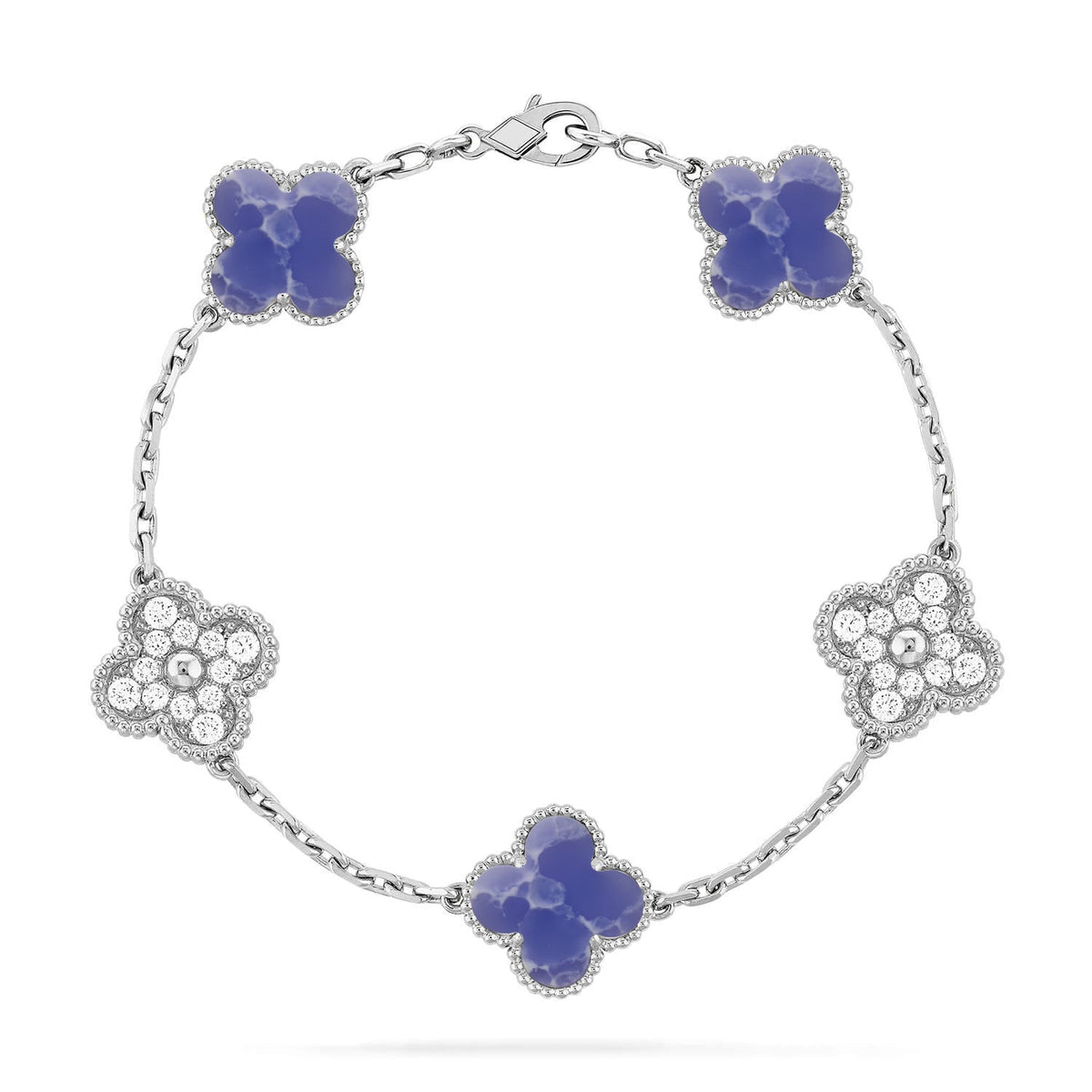 [⭐Renara]CLOVER 5 MOTIF BLUE VEINS BRACELET COLLECTION