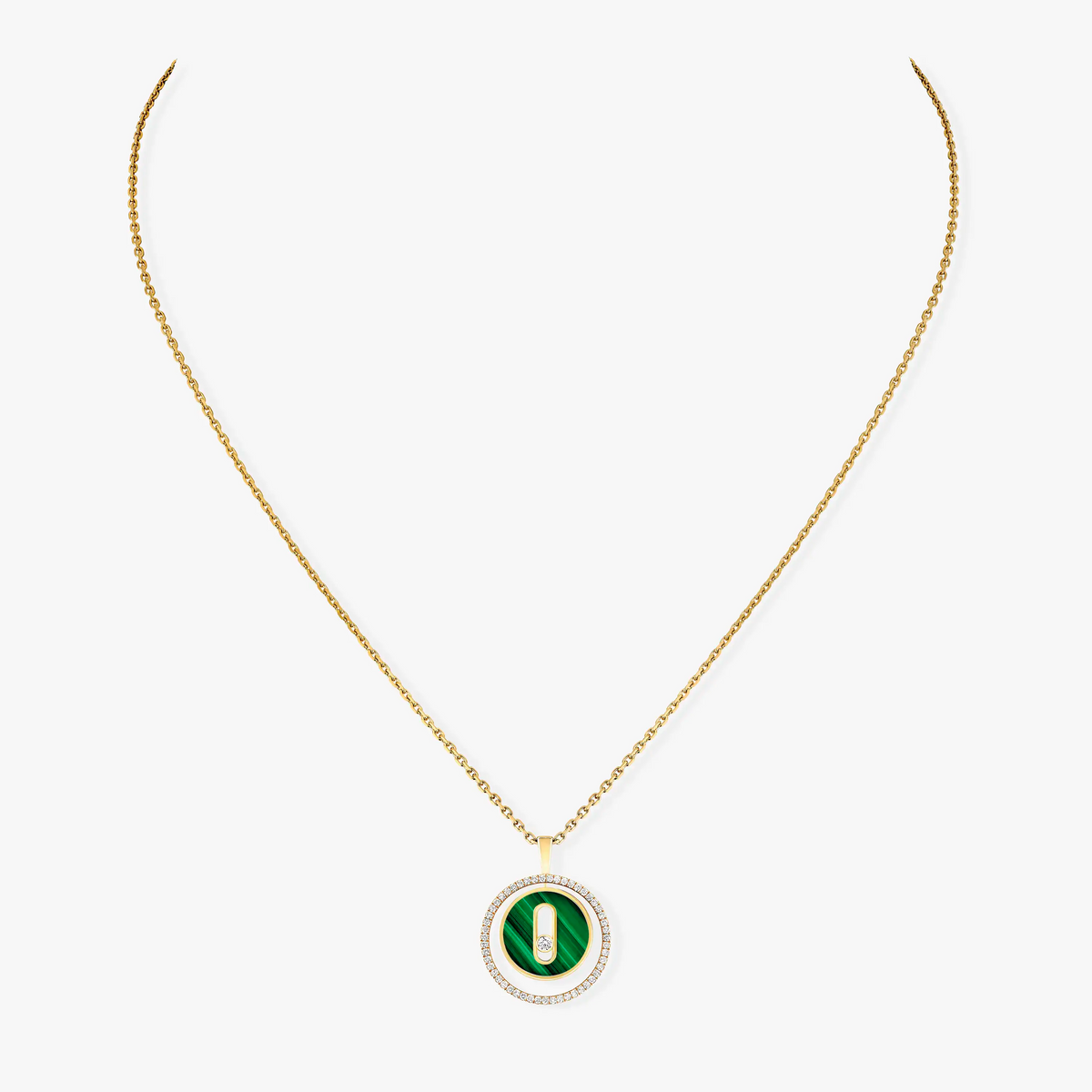 [⭐Renara]Demo MOVE 1 DIAMOND MALACHITE GOLD DIAMOND NECKLACE