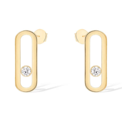 [⭐Renara]MOVE UNO SMALL 1 DIAMOND EARRINGS