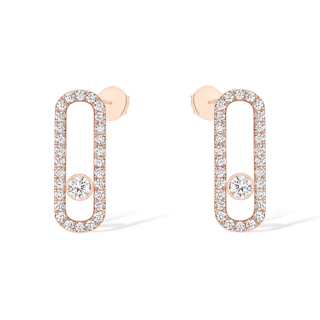[⭐Renara]MOVE UNO STUD DIAMOND PAVED EARRINGS