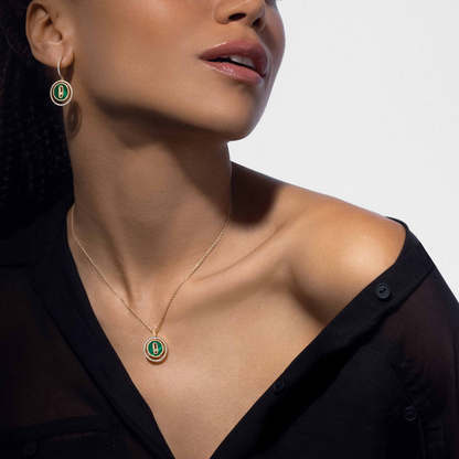 [⭐Renara]Demo MOVE 1 DIAMOND MALACHITE GOLD DIAMOND NECKLACE