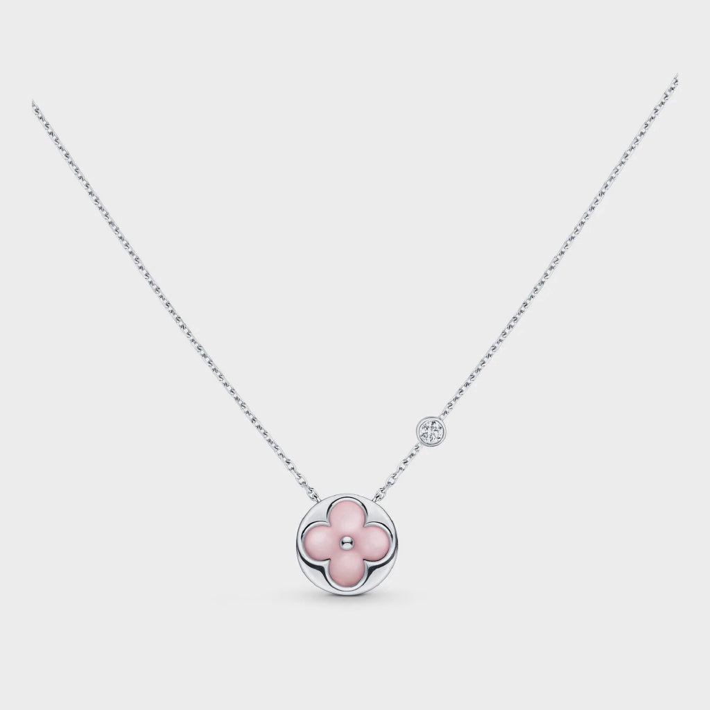 [⭐Renara]SUN MOTIF PINK MOP SILVER BRACELET